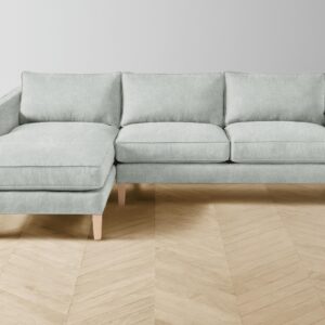 The Crosby Sectional - Performance Mélange Weave Seaglass