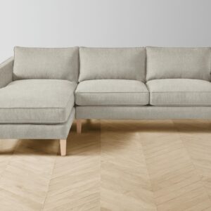 The Crosby Sectional - Performance Stonewashed Linen Dew