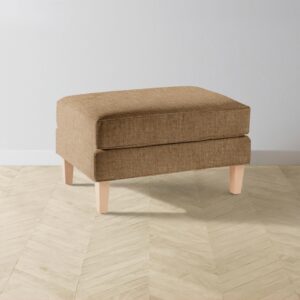 The Crosby Ottoman - Heritage Belgian Linen Chai