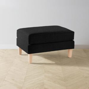 The Crosby Ottoman - Italian Bouclé Storm