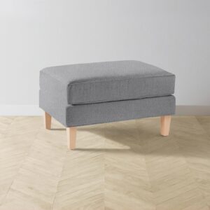 The Crosby Ottoman - Italian Bouclé Waterfall