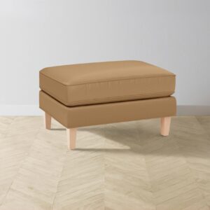 crosby-ottoman_pebbled-leather-latte_driftwood2.0.jpg The Crosby Ottoman - Pebbled Leather Latte