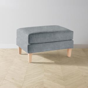 crosby-ottoman_performance-melange-weave-aegean_driftwood2.0.jpg The Crosby Ottoman - Performance Mélange Weave Aegean