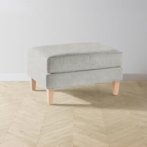 crosby-ottoman_performance-melange-weave-flint_driftwood2.0.jpg The Crosby Ottoman - Performance Mélange Weave Flint