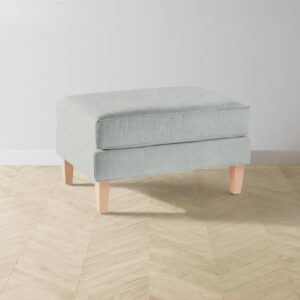 crosby-ottoman_performance-melange-weave-seaglass_driftwood2.0.jpg The Crosby Ottoman - Performance Mélange Weave Seaglass