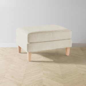 crosby-ottoman_performance-melange-weave-shell_driftwood2.0.jpg The Crosby Ottoman - Performance Mélange Weave Shell