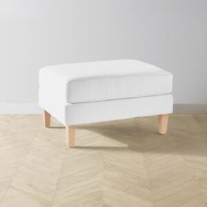 crosby-ottoman_performance-textured-linen-bone_driftwood2.0.jpg The Crosby Ottoman - Performance Linen Weave Pure White