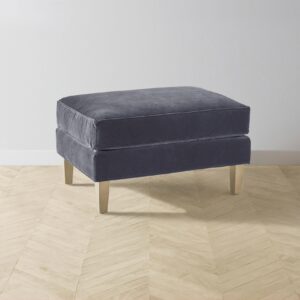 crosby-ottoman_performance-velvet-flannel_driftwood2.0.jpg The Crosby Ottoman - Performance Velvet Flannel