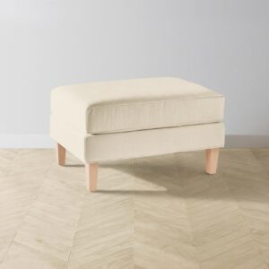 crosby-ottoman_performance-woven-chenille-desert_driftwood2.0.jpg The Crosby Ottoman - Performance Woven Chenille Desert