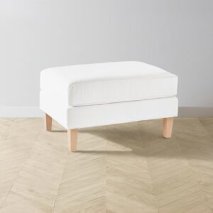 crosby-ottoman_performance-woven-chenille-lace_driftwood2.0.jpg The Crosby Ottoman - Performance Woven Chenille Lace