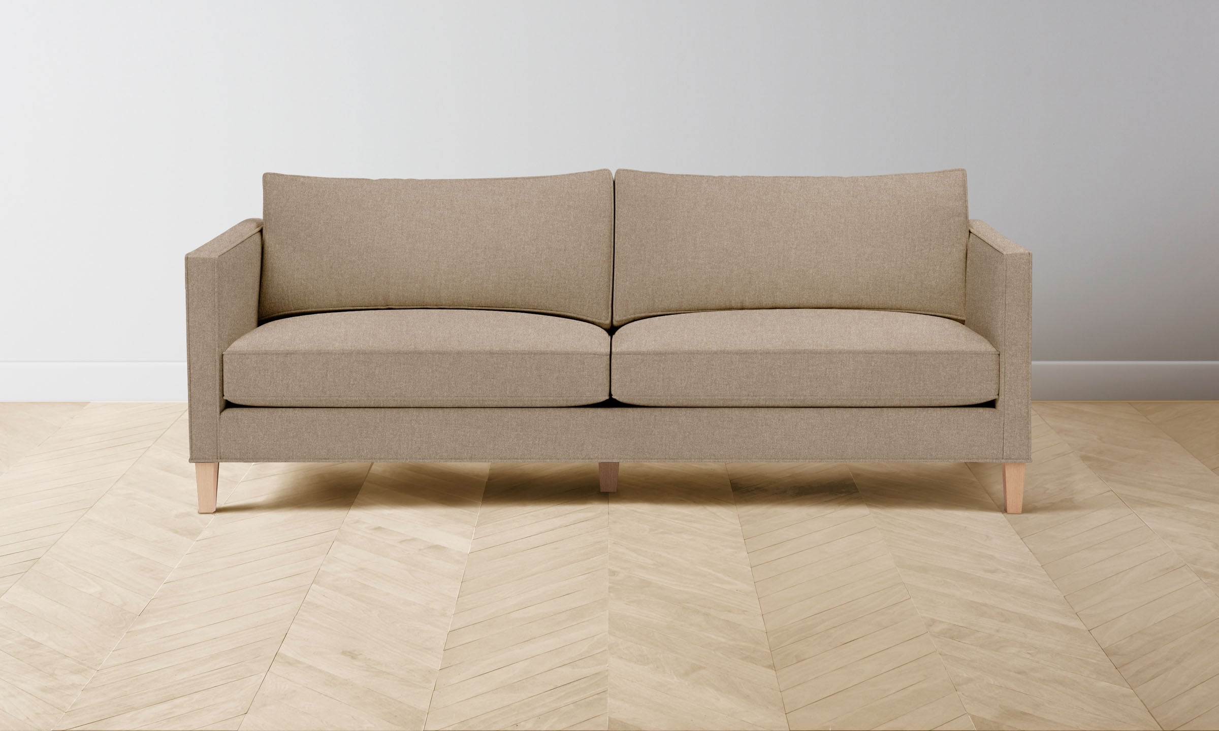 The Crosby Sectional - Italian Brushed Wool Fox