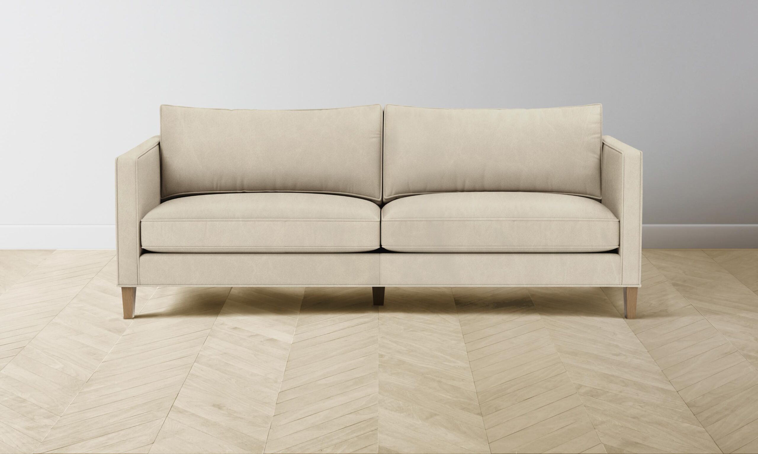 The Crosby Sofa - Tuscan Leather Bisque