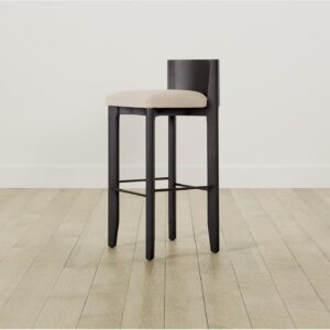 The Delancey Bar & Counter Stool - Heritage Belgian Linen Husk