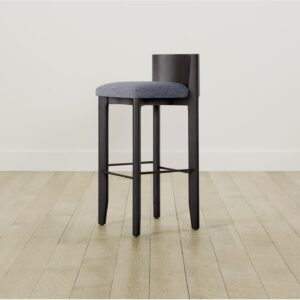 The Delancey Bar & Counter Stool - Heritage Belgian Linen Lake