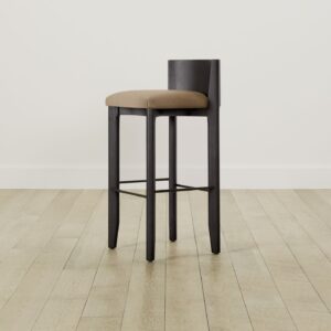 The Delancey Bar & Counter Stool - Italian Brushed Wool Fox