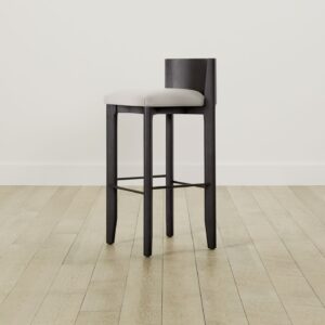 The Delancey Bar & Counter Stool - Italian Brushed Wool Vanilla