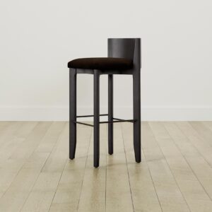 The Delancey Bar & Counter Stool - Mohair Chocolate