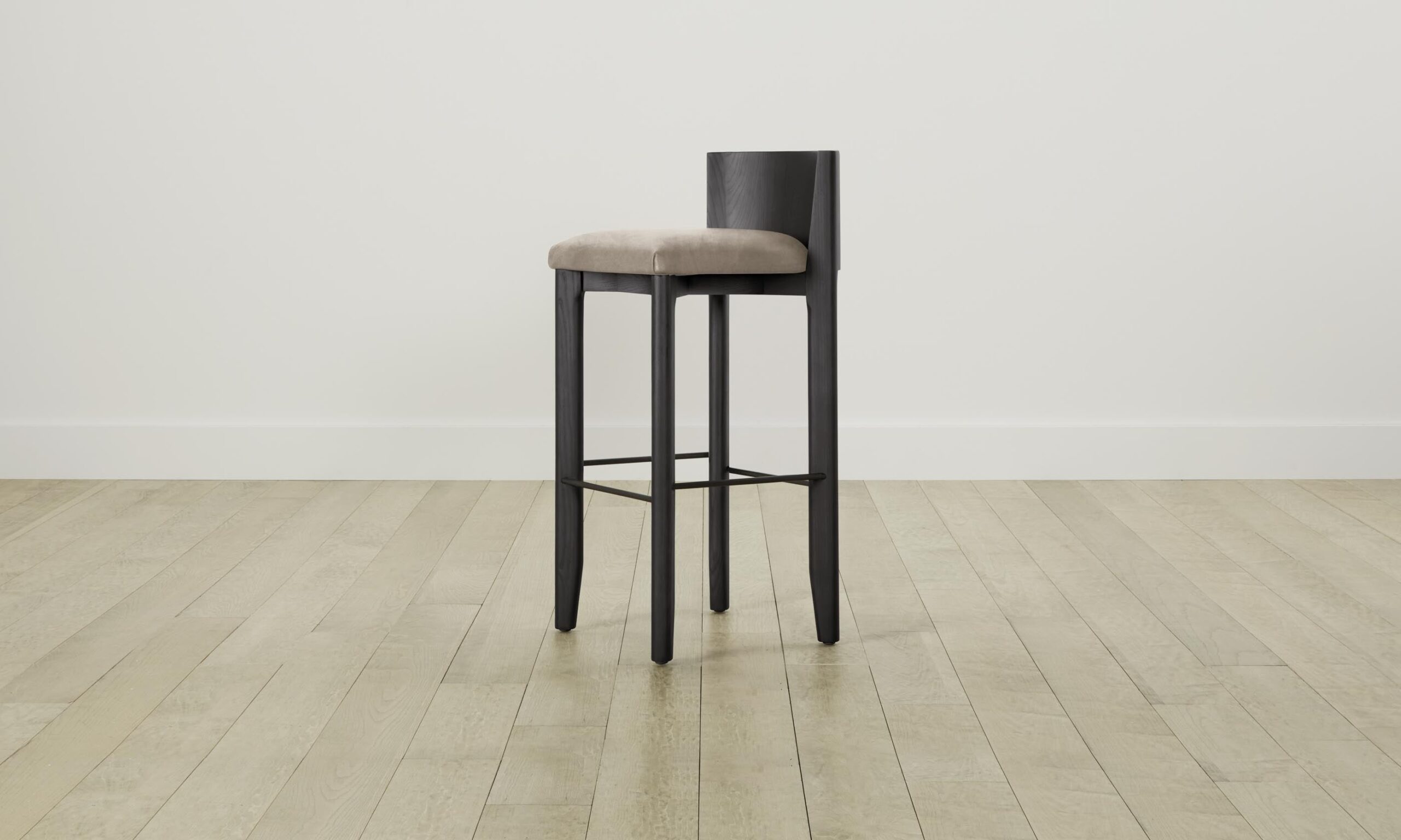 The Delancey Bar & Counter Stool - Nubuck Leather Fawn