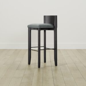 The Delancey Bar & Counter Stool - Nubuck Leather Tide