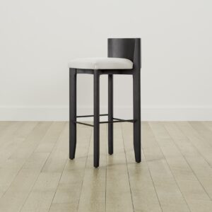 The Delancey Bar & Counter Stool - Performance Linen Weave Flour