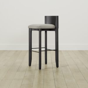 The Delancey Bar & Counter Stool - Performance Textured Linen Flax