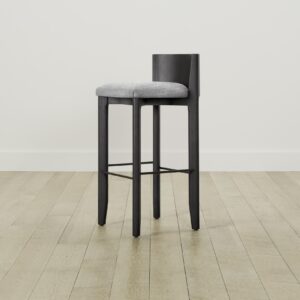 The Delancey Bar & Counter Stool - Performance Textured Tweed Alpine
