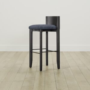 The Delancey Bar & Counter Stool - Performance Tweed Denim