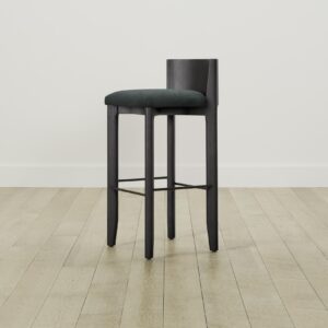 The Delancey Bar & Counter Stool - Performance Velvet Emerald