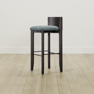 The Delancey Bar & Counter Stool - Performance Velvet Seafoam
