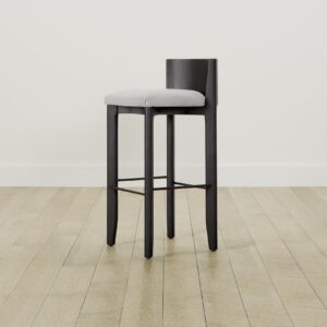 The Delancey Bar & Counter Stool - Performance Woven Chenille Steel