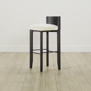 The Delancey Bar & Counter Stool - Shearling Ivory