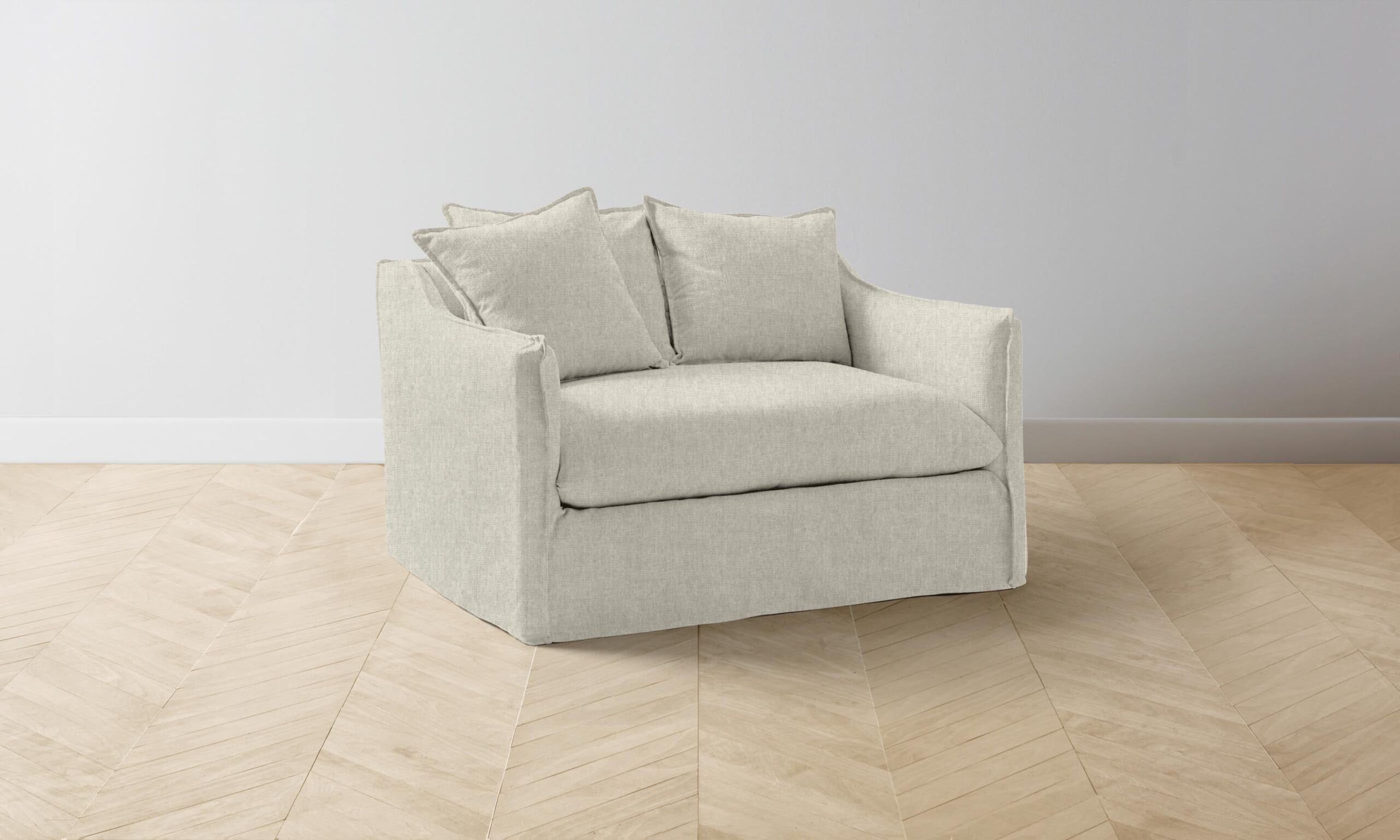 The Dune Chair-and-a-Half - Performance Stonewashed Linen Dew