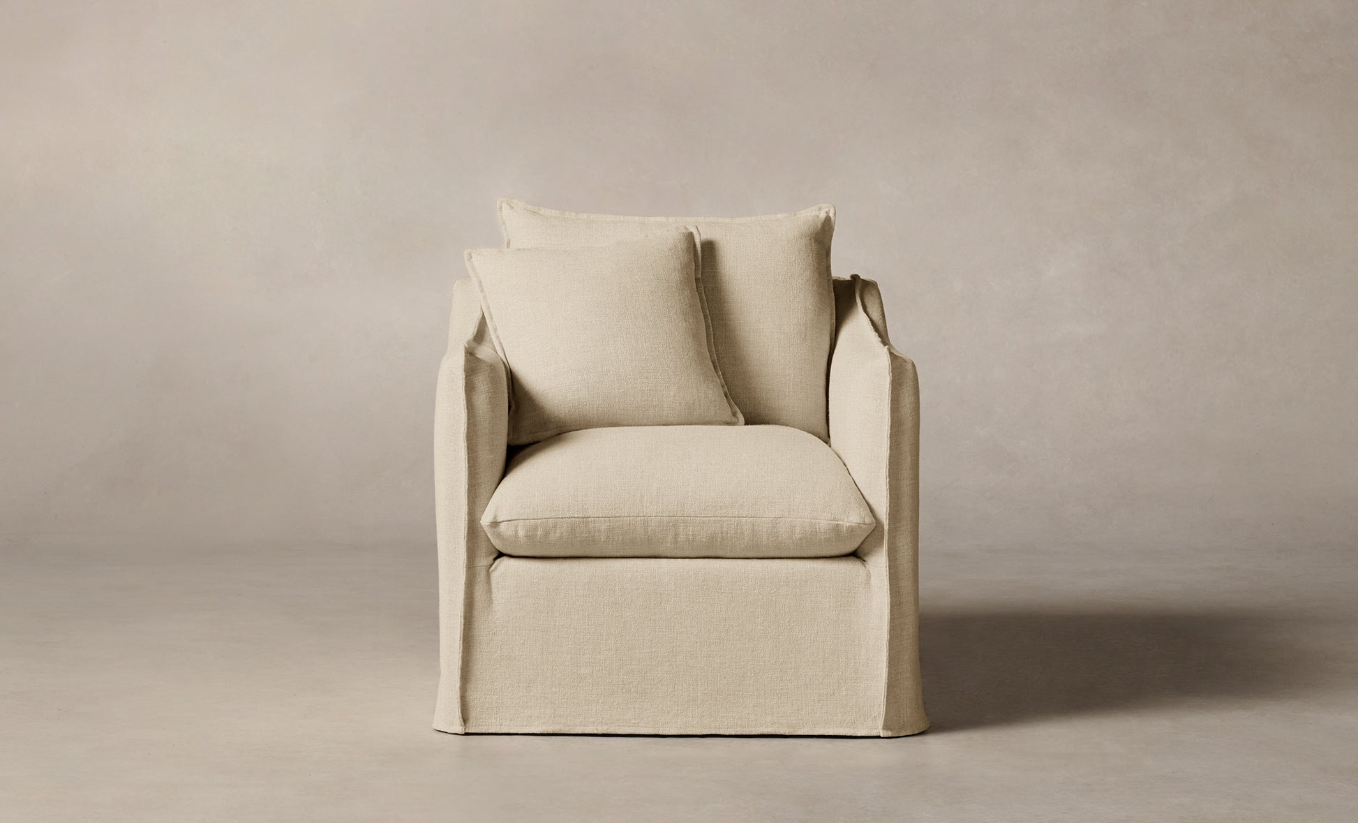 The Dune Chair - Performance Linen Weave Prairie