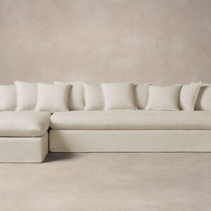 The Dune Sectional - Heritage Belgian Linen Alder