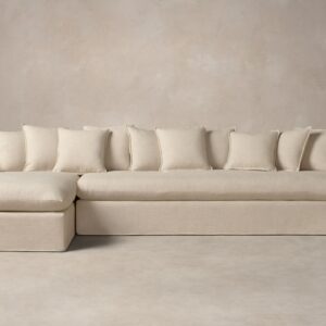 The Dune Sectional - Heritage Belgian Linen Husk