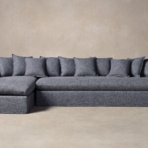 The Dune Sectional - Heritage Belgian Linen Lake