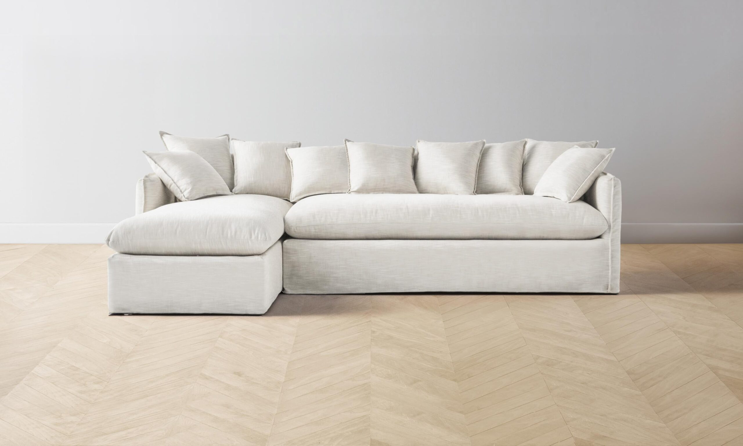 The Dune Sectional - Performance Linen Weave Flour
