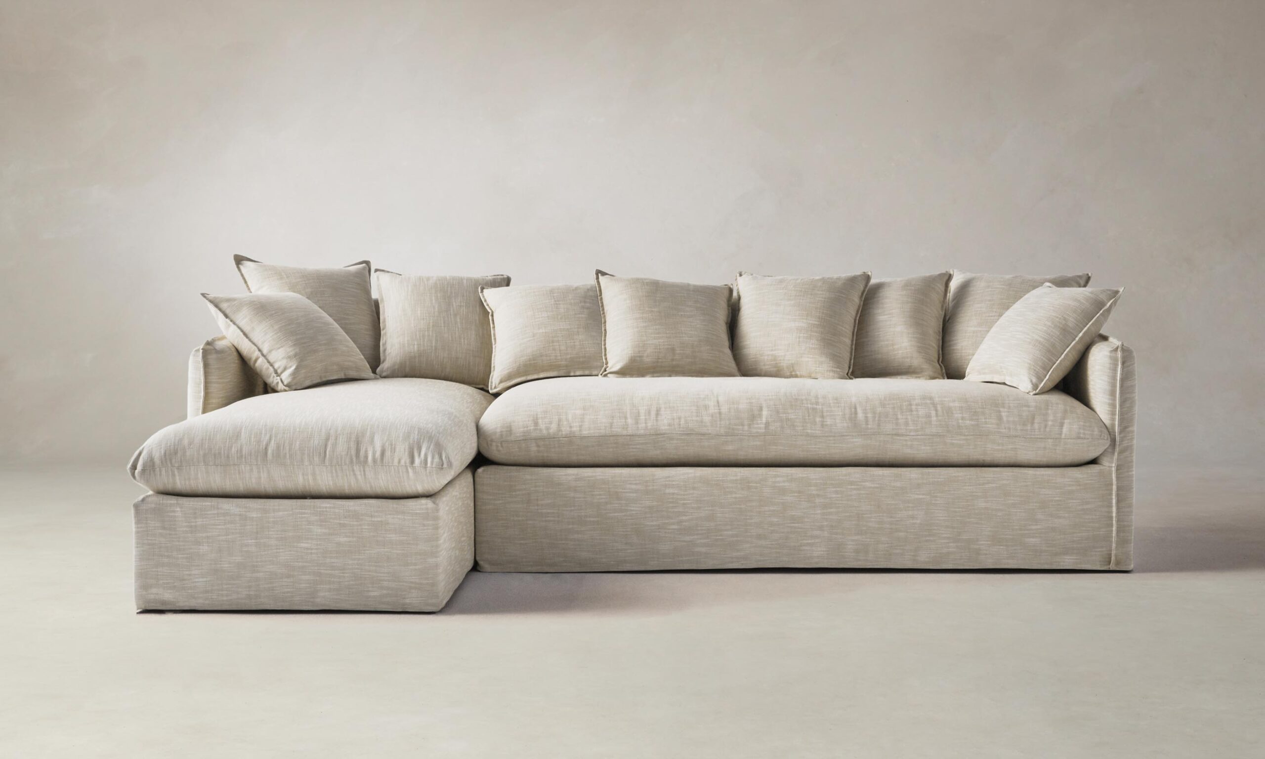 The Dune Sectional - Performance Textured Linen Flax
