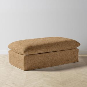 The Dune Ottoman - Heritage Belgian Linen Chai