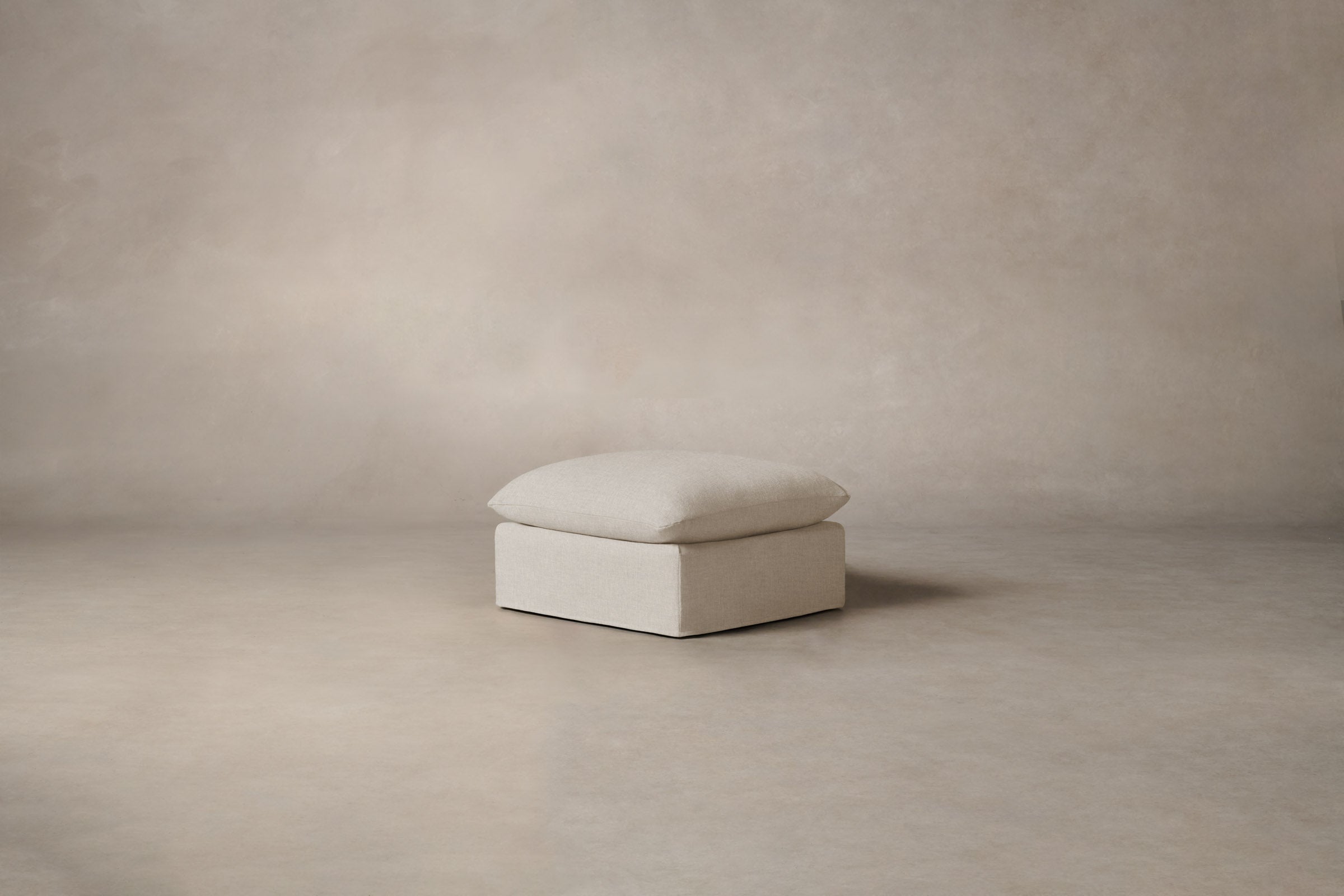 The Dune Ottoman - Heritage Belgian Linen Summit