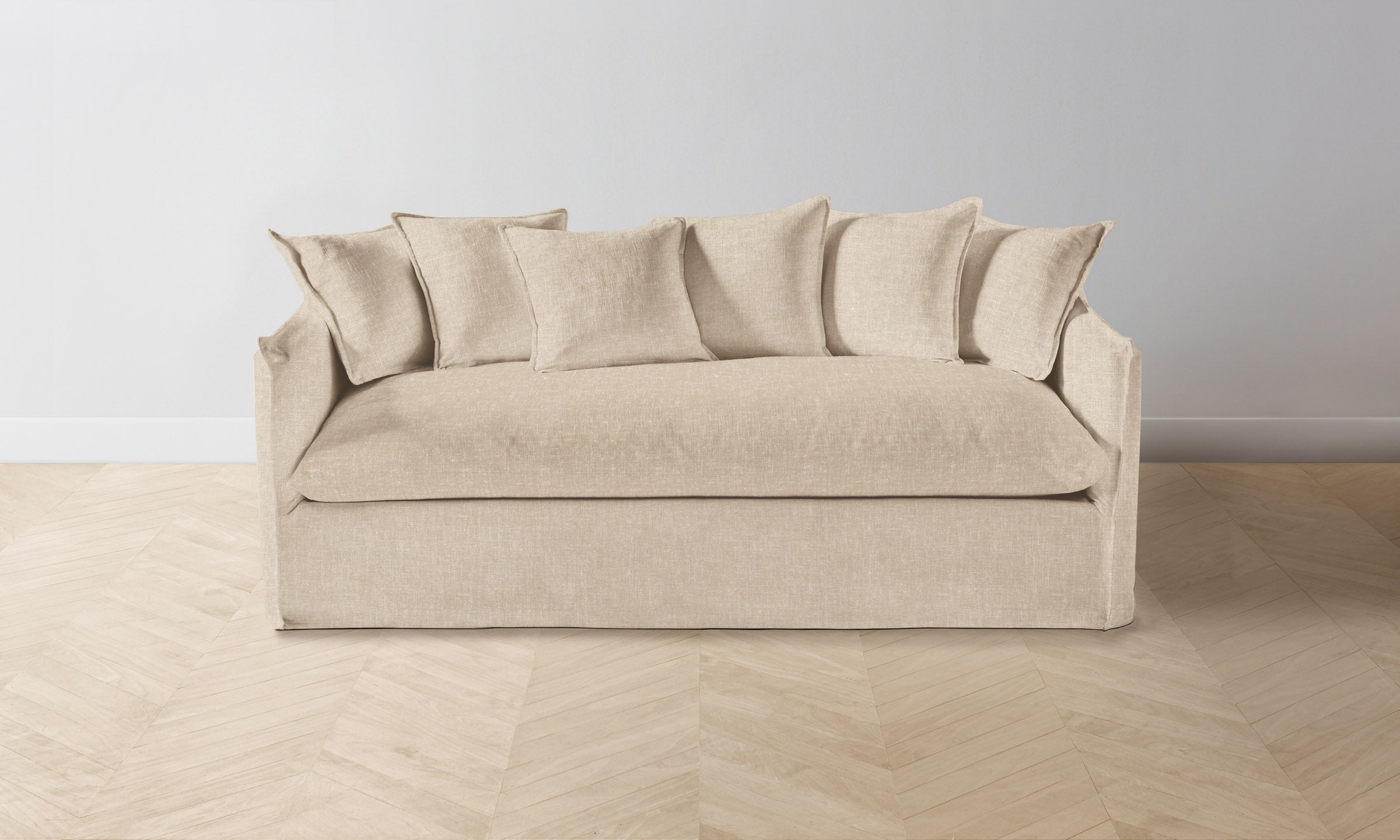 The Dune Sofa - Heritage Belgian Linen Husk