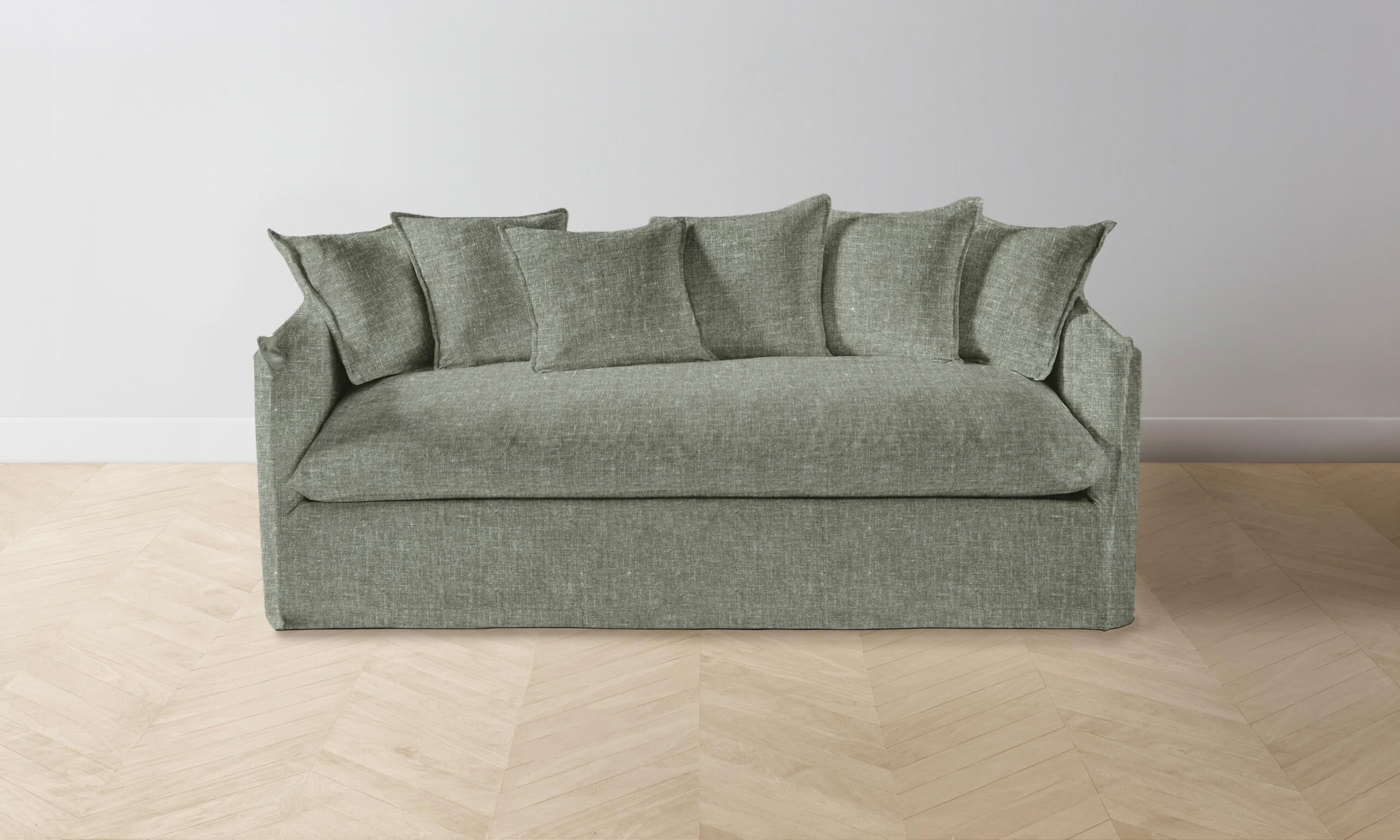 The Dune Sofa - Heritage Belgian Linen Thyme