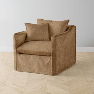 The Dune Swivel Chair - Heritage Belgian Linen Chai