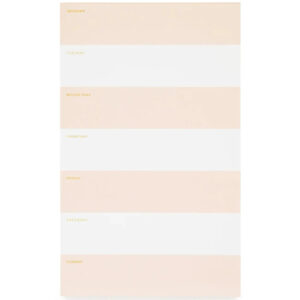 Pink Striped Weekly Pad