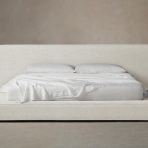 The Eldridge Bed - Italian Bouclé White