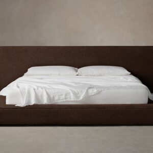 The Eldridge Bed - Italian Brushed Wool Cocoa