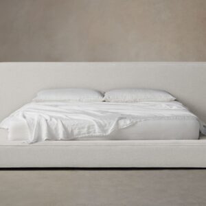 The Eldridge Bed - Italian Brushed Wool Vanilla