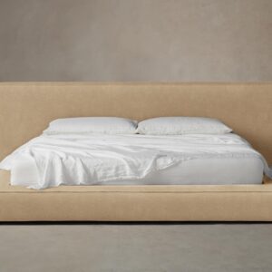 The Eldridge Bed - Mohair Almond
