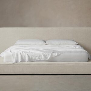 The Eldridge Bed - Performance Stonewashed Linen Dew
