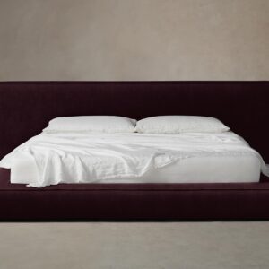 The Eldridge Bed - Performance Velvet Merlot